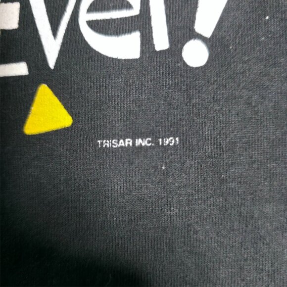 50‎ & Better Than Ever  Shirt Black XL Vintage Hanes 50/50 Single Stitch 1991 - Picture 3 of 8